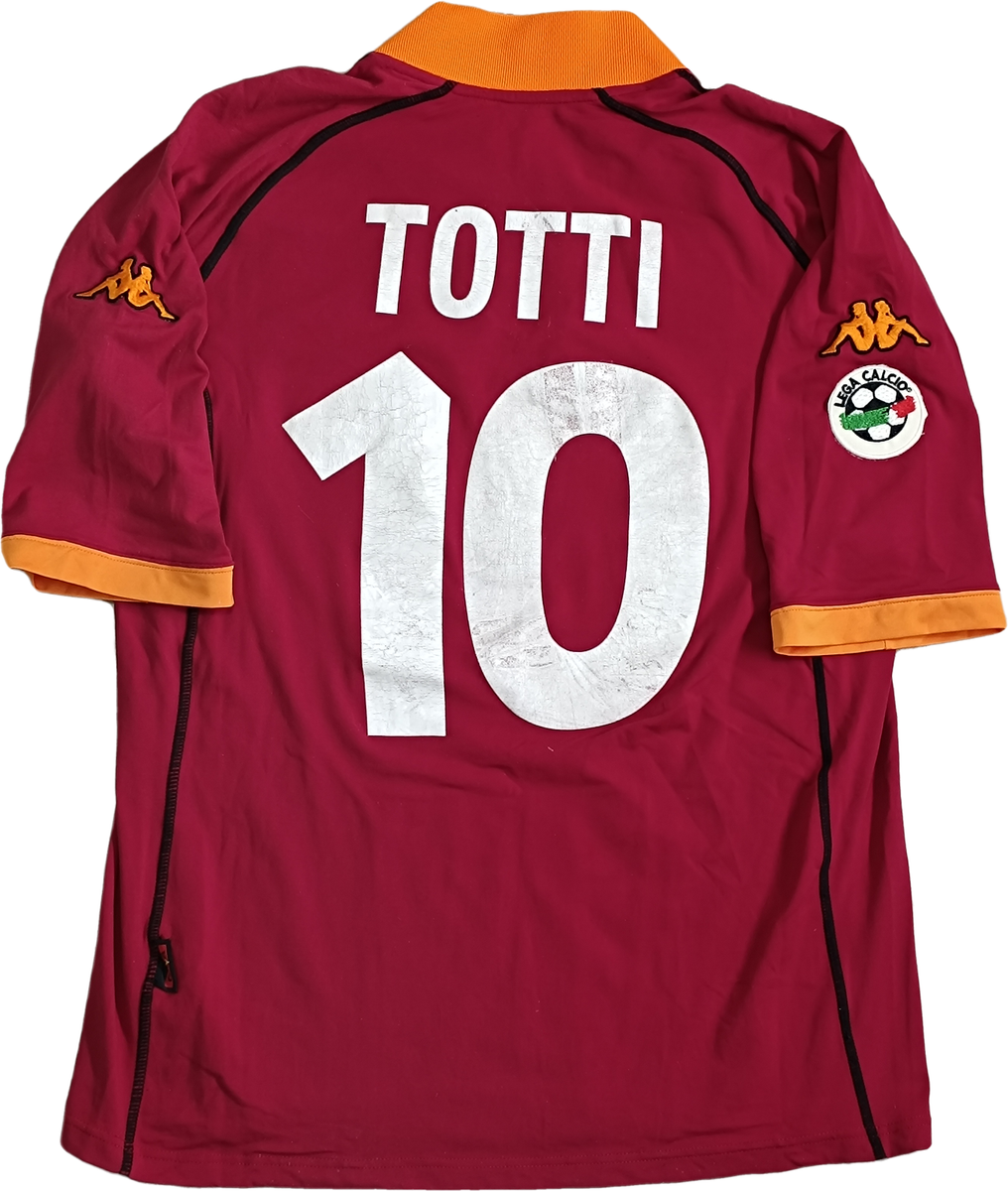 maglia calcio vintage AS Roma TOTTI 2001 2002 Kappa Ina ASSITALIA