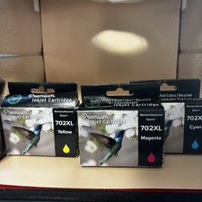 REM EPSON 702XL 3 Pk Cyan Yellow Magenta INK CARTRIDGES New EXP 23/24