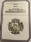 1921 Standing Liberty Quarter MS62 NGC