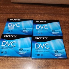 Sony DVM60PRR Premium Mini DV DVC Digital Video Cassette Tape New Lot of 4