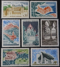 FRANCE  SÉRIE TOURISTIQUE N°1390 au N°1394A -  1963