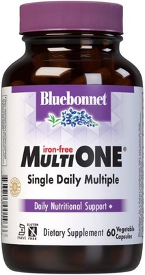 Bluebonnet, MULTI ONE Iron-free, Daily Nutritional Support, 60 Veg Caps