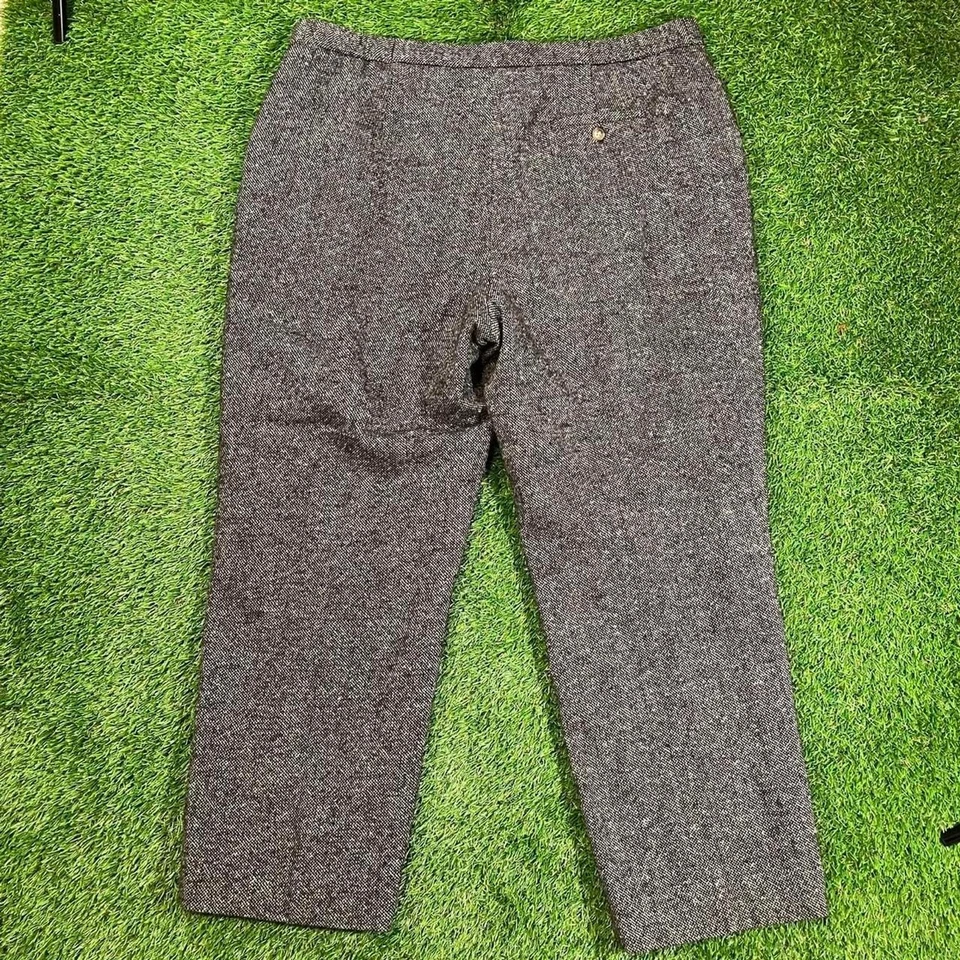 Pantalón gris Orvis mezcla lana pierna recta talla grande (20)  Foto 2 de 4