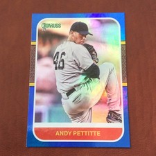2021 Donruss #248 Andy Pettitte Holo Blue