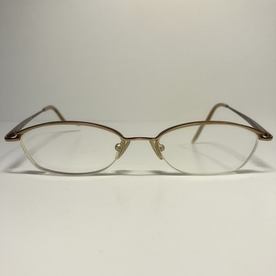 Nine West OTD7 336 Semi-Rimless Eyeglass Frames 50-17-135 Bronze Metal Women's