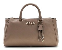 Guess Anise Box Satchel L Handtasche UmhäNgetasche Tasche Dark Taupe Logo Taupe