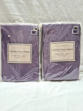2 Purple Rod Pocket Curtain Sheers Crushed Voile 50 X 84 Inch Bed Bath Beyond