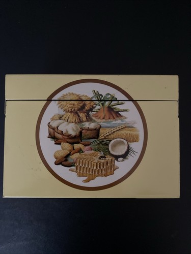 Recipe Box C.W. Post Cereals Metal 3" X 5" File Box Vintage Bygone Era - Picture 4 of 8