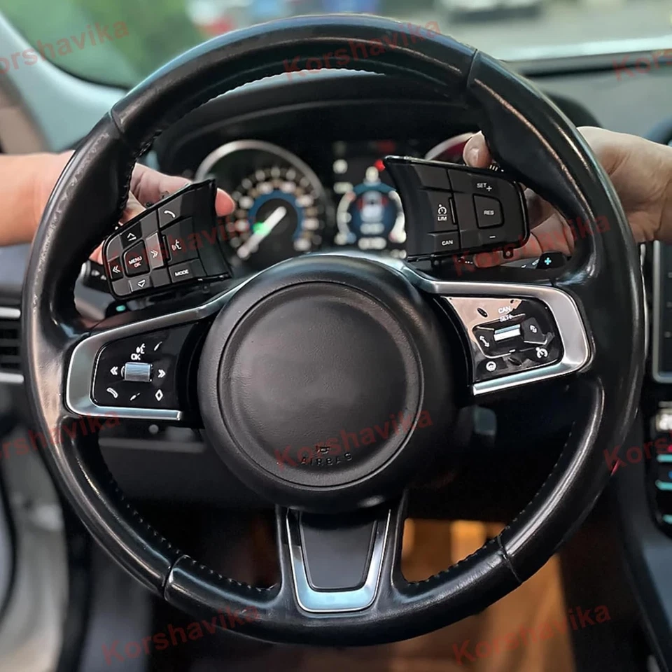 LCD Touch Steering Wheel Control Button Switch for Jaguar F-Pace XF XE 2015-2019 Foto 4 de 4