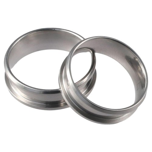 Silver Grooved Finger Ring Blank Rings Inlay Ring for Men Women DIY Crafts - Picture 4 of 8