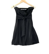 Stile Benetton Little Black Dress M Bubble Hem Strapless Short EUC HoCo Party