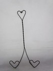 Heart Plate Holder Rustic Twisted Wire 8pc Set Vintage - Plate NOT included -