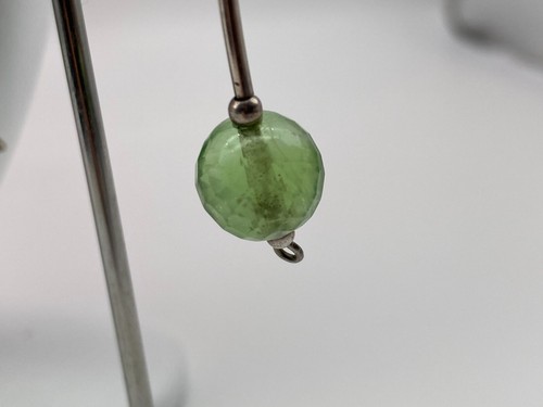 Sterling silver Earring and Necklace Set Aventurine green semi-precious stone - Picture 13 of 15