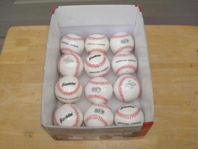 One Dozen (12) Franklin Official League Size Baseballs 1538 1538S4D - Brand NEW