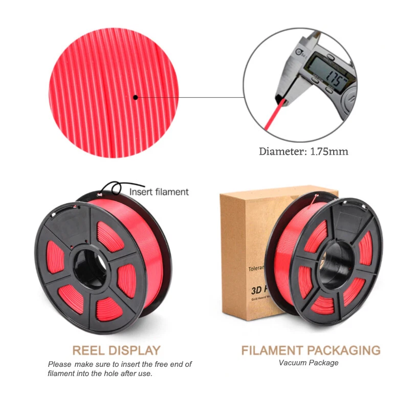 Cybridge 3D Printer 3D Filament Resin Standard PLA PLA+ Spool 1.75mm 1Kg Spool - image 4 of 4