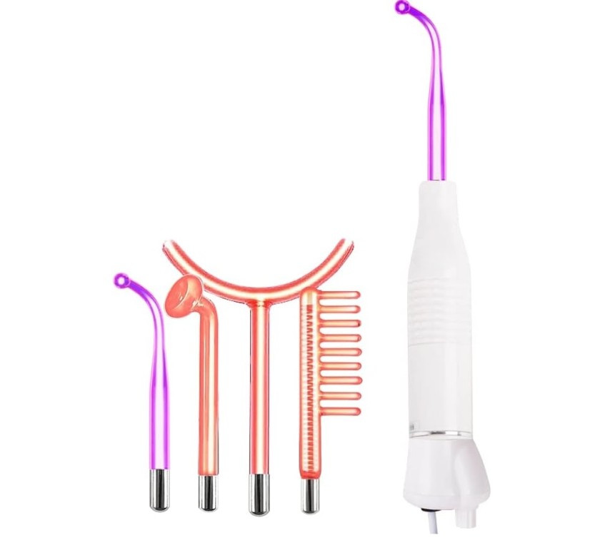 Portable High Frequency Skin Care Therapy Wand Machine Handheld Acne