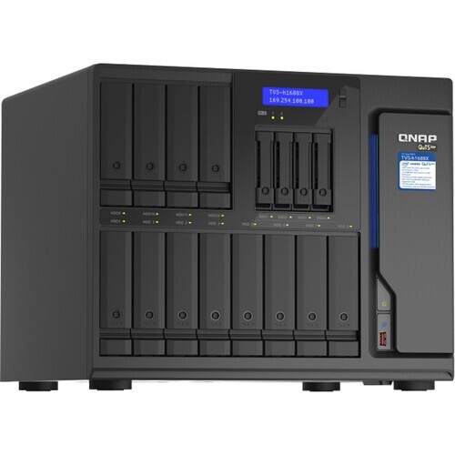 QNAP TVS-h1688X-W1250-32G 16-Bay NAS Enclosure 12 x 3.5" + 4 x 2.5" SATA III - 第 3/6 張圖片