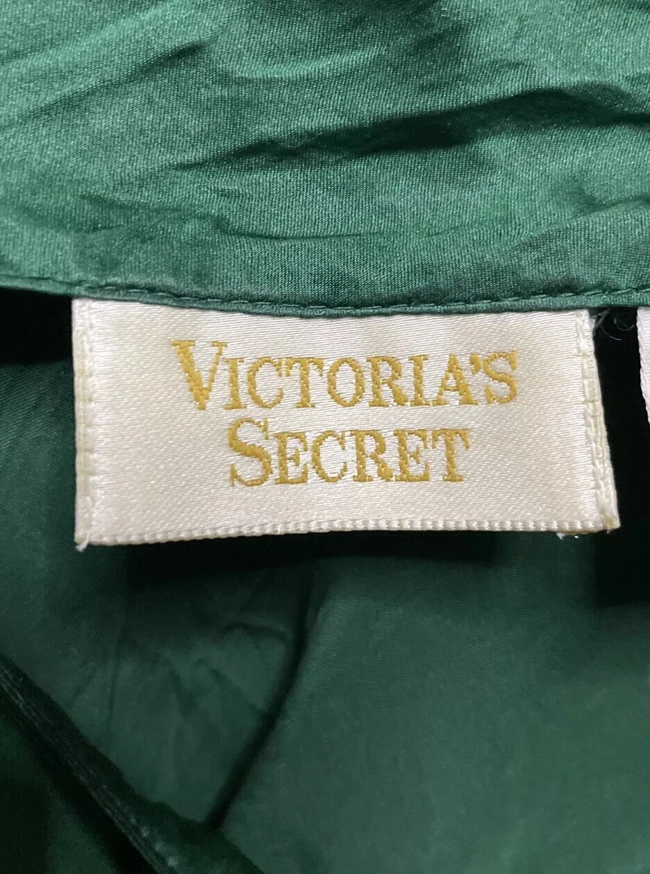 UNDERCOVER Abito Victoria’s Secret G Label vintage seta verde smeraldo raso slip taglia S