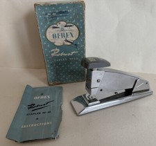 Stapler desktop OFREX ROBUST No. 50 1960's made England Boxed Vintage G81
