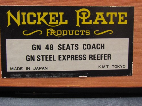 HO Scale Nickel Plate Brass GN 48 Seat Coach + GN Brass (Steel) Express Refer