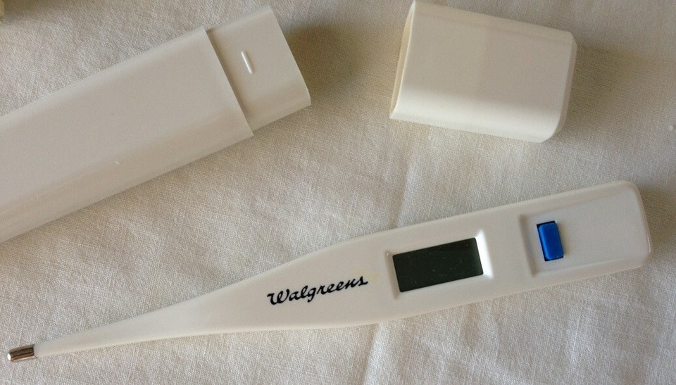 Vintage Walgreens Deluxe Digital LCD Fever Thermometer in Box eBay