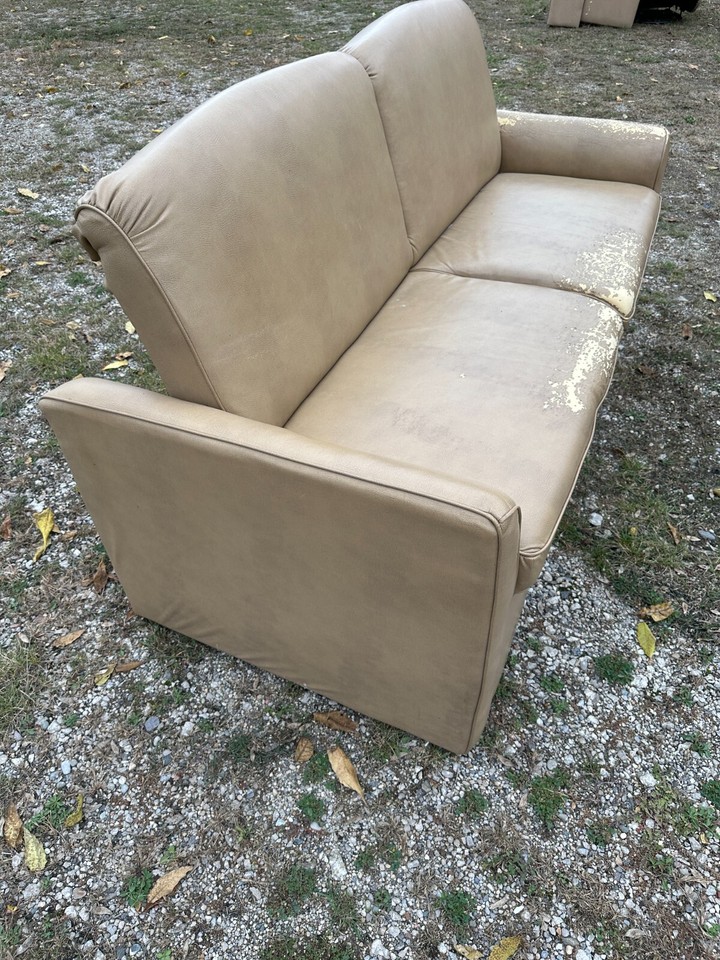 Flexsteel 68" Jack knife Sofa Bed Couch TAN RV Boat Motorhome jackknife