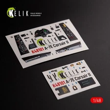 Interior 3D Decal Aircraft A-7E Corsair II (for HobbyBoss kit) Scale 1:48 K48101