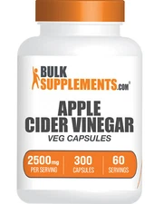 BulkSupplements Apple Cider Vinegar Capsules - Available in 500mg, 2500mg