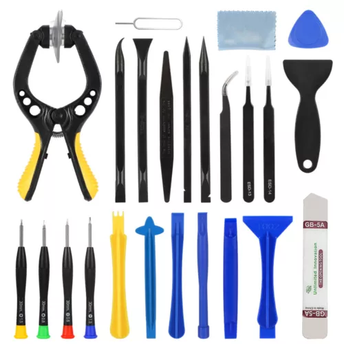 24tlg Profi Reparatur Öffnungs Werkzeug mit Saugnapf für Smartphone Handy Tablet - Bild 3 von 12