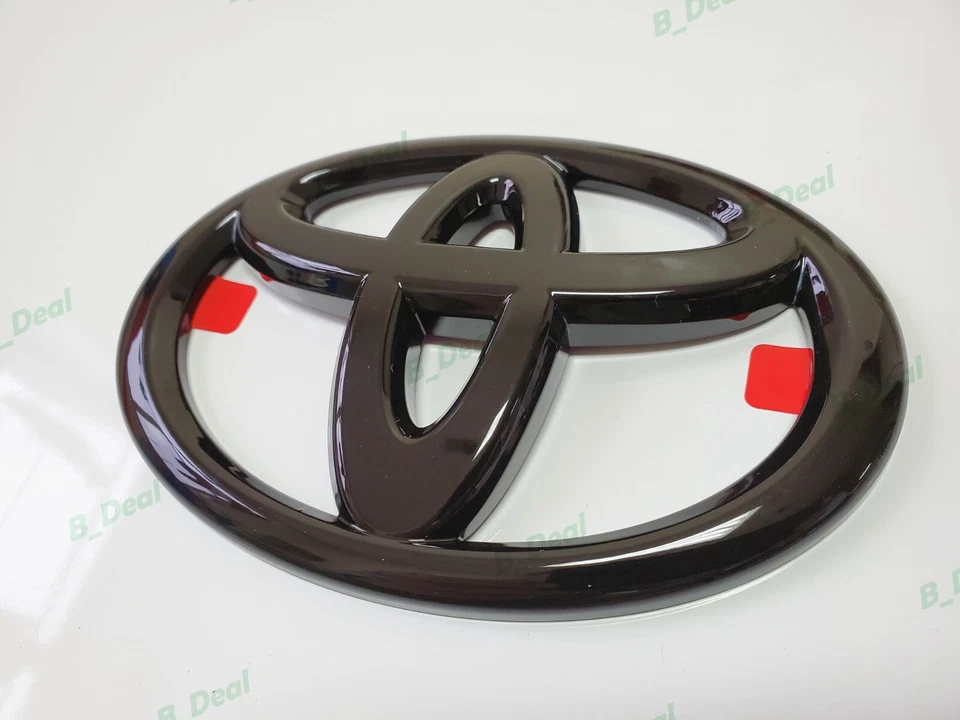 1 pieza emblema superpuesto logotipo Toyota negro brillante apto para Sienna Highlander Land Cruiser  Foto 3 de 4