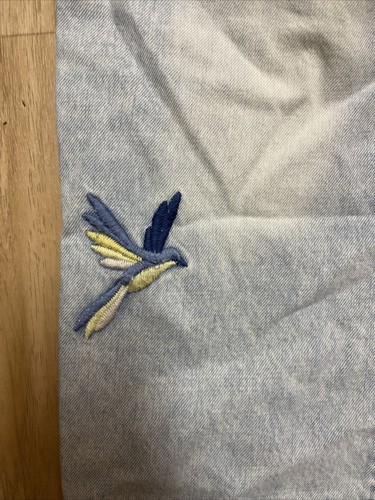 Gap Kids Disney Belle Embroidered Blue Jeans Distressed Girlfriend Plus Sz 16 - Picture 9 of 12
