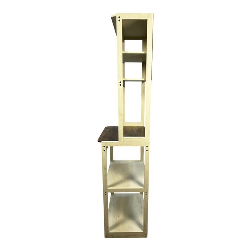 NEW 23.62" White and Rustic Brown color 5-Tier Bakers Rack for Kitchen with Stor - Picture 6 of 10