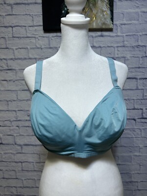 Kindly Yours 40003 Blue  Sustainable Wireless T Shirt Bra Sz 38DD