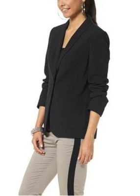 Chillytime Blazer NEU Gr.36,38,40,42,44,46 Damen Schwarz Jacke Stretch Gefüttert - Bild 1 von 2