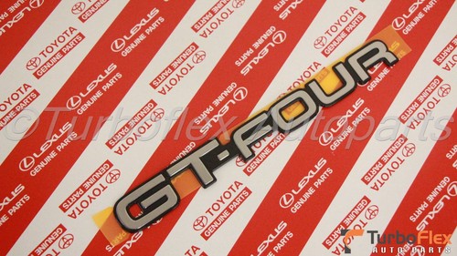 Toyota Celica 1994-1999 JDM GT-FOUR Trunk Emblem Genuine OEM 75444-2B330 - Picture 5 of 6