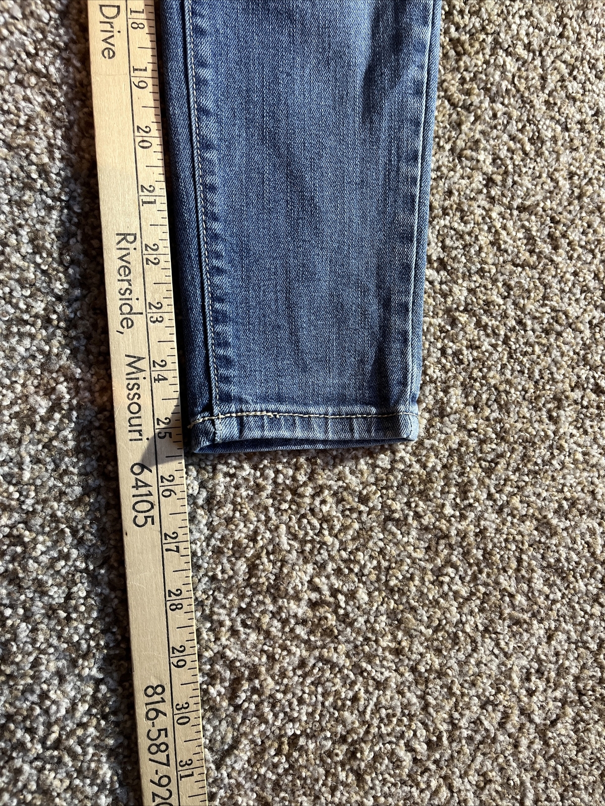 Kancan Distressed Skinny Jeans Estilo Sz 25 Cotton Blend Stretch Denim Waist 24 - View 10