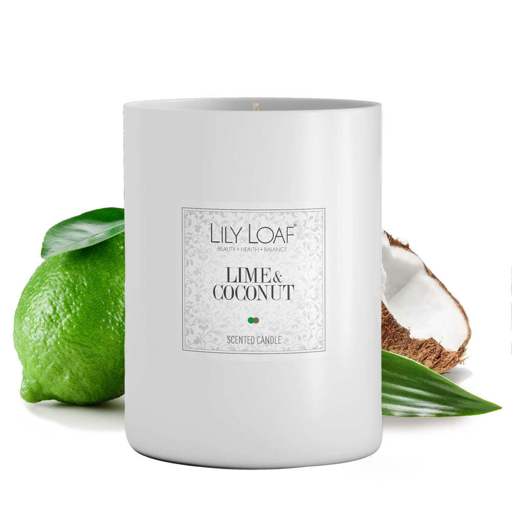 Lily & Loaf Lime & Coconut Soy Wax Candle | Luxury Home Fragrance Gift