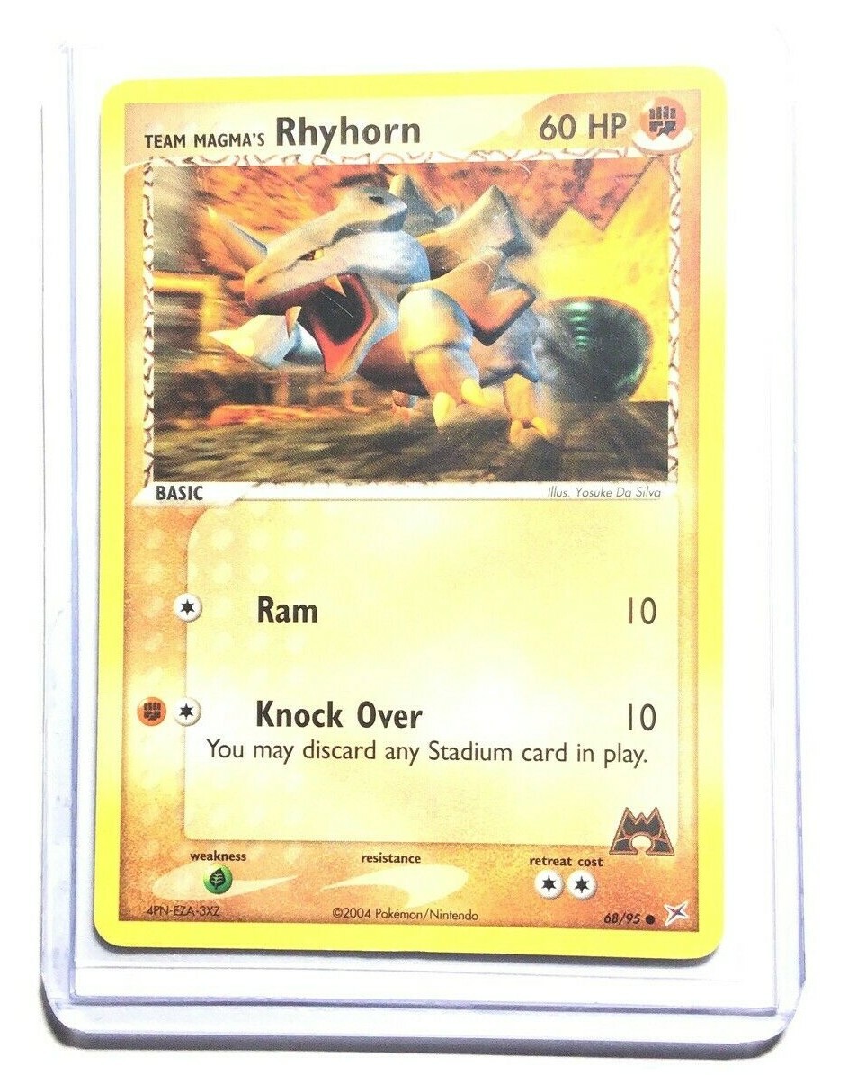 RHYHORN - 68/95 - Team Magma Vs Team Aqua - Common - Pokemon Card - NM