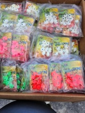 Lot 72 pkgs Fish Hawk Ric's Fishing floating Jigheads Lures 8 in a pack 2/0 hook