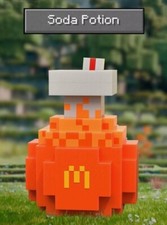 McDonald's Adult Happy Meal Minecraft Movie Soda Potion Toy New in Box