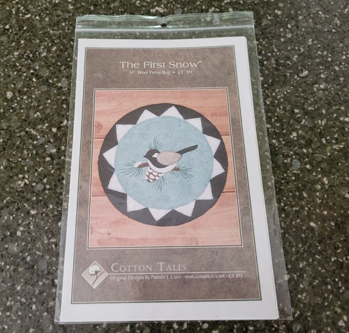 Der erste Schnee Wolle Penny Teppich Baumwolle Geschichten Quilt Muster Teppich CT 193 14" - Bild 1 von 2