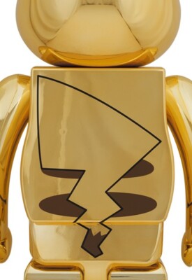 BE@RBRICK ピカチュウ GOLD CHROME Ver. 1000％ Bearbrick Pikachu 1000% Gold Chrome Ver. - US