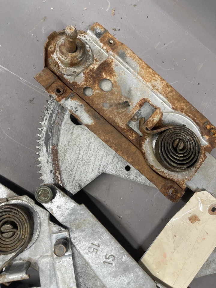 1967 1968 Chevy Impala 4 Door Window Regulators Tracks Buick Electra Olds 88 OEM - Image 4 of 4