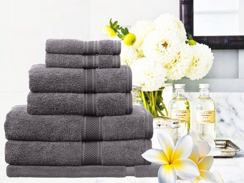Egyptian Cotton Towel - Bath Towel Hand Towel Face Washer Bath Mat Or Set 600GSM - Picture 5 of 10