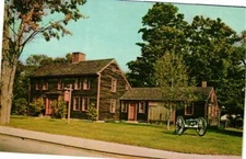 Saltbox House Braintree Massachusetts Postcard