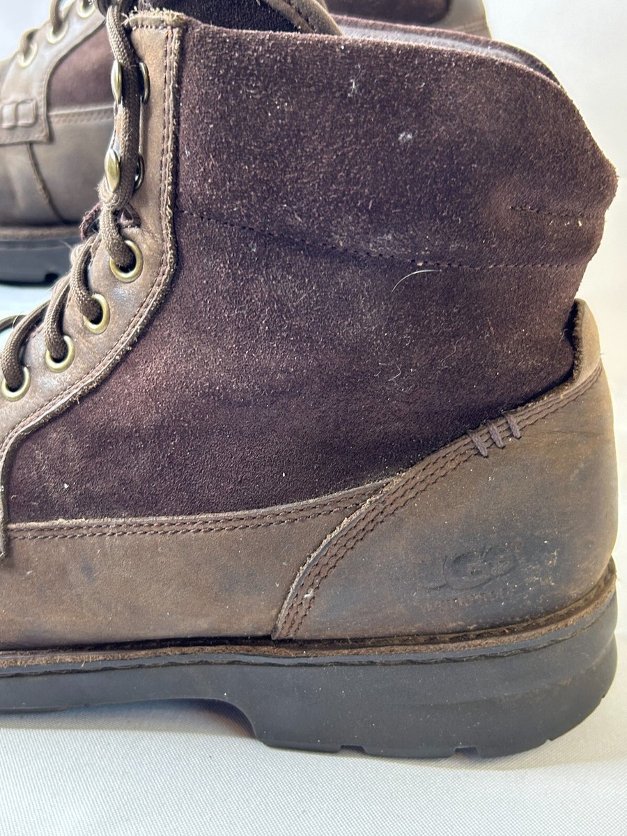Ugg Barrington Boots mens size 12 brown leather waterproof  display picture 3