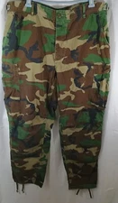 ARMY Pants MEN Hot Weather Woodland Combat I 29.5-32.5 W 35-39" 8415-01-184-1344