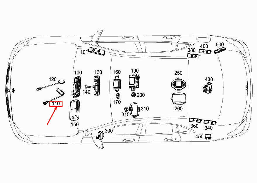 Neu MERCEDES-BENZ E W213 Vics Empfängerantenne A2229050203 Original