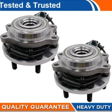 Set of 2 Front Wheel Hub Bearings For Nissan Frontier Pathfinder Equator 4WD ABS