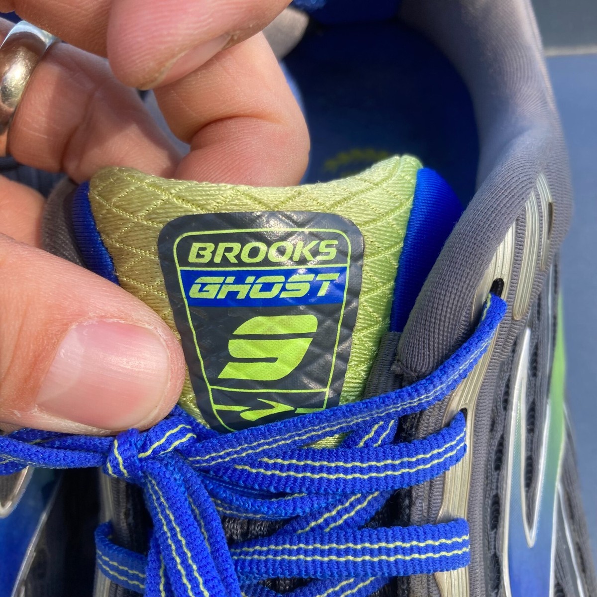 Brooks Ghost 9 Running Shoes Mens 12 D Sneakers Shoes Gray Blue